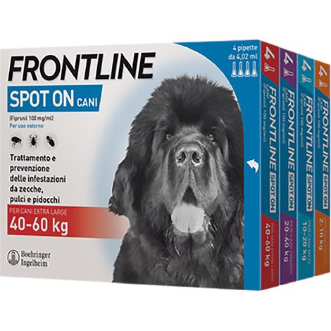 ANTIPARASSITARIO 'FRONTLINE SPOT-ON' cani 10/20 kg - 3 pipette ml 1,34 - FRONTLINE