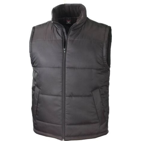 Gilet sans manches de travail Result Noir S