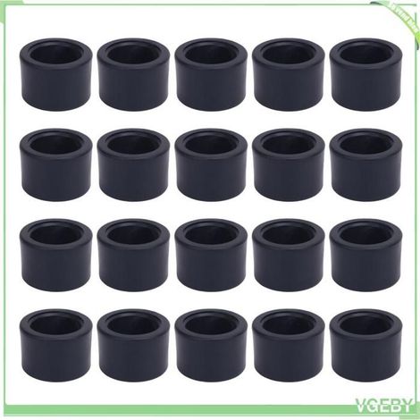 Housse couvre-pieds de chaise ronde - FAFEICY - 20 pièces - Ø25 mm - H24 mm - Anti-dérapant anti-rayures (1/4)