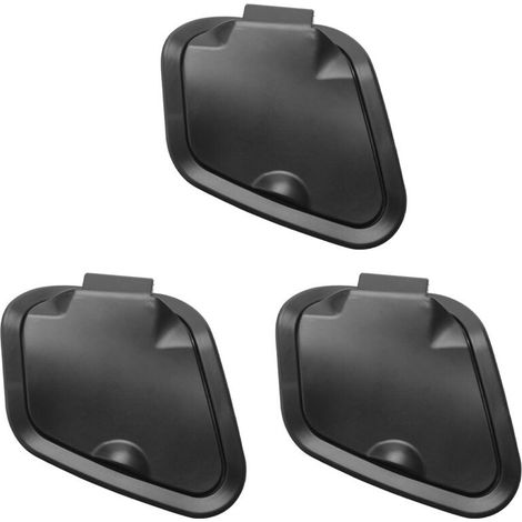 Convient pour le lot de 3 caches latéraux ABS pour moto, cache chargeur, cache latéral de batterie étanche, compatible avec les modèles Nmax V2 2020-2021, noir.