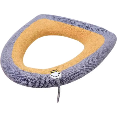 Coussin Pour Abattant De Toilette - 44 X 36 Cm - En Fibre Acrylique Épais Et Doux - Lavable En Machine Ou À La Main - Pour Toilettes Standard (1/4)