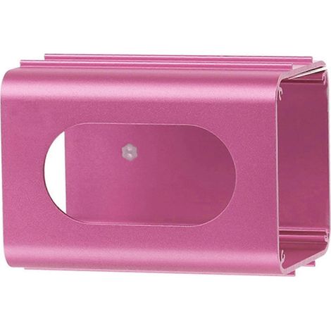 Nid rafraîchissant en aluminium résistant à la chaleur pour rongeurs, gerbilles et octodons. Conception résistante aux morsures. Facile à nettoyer. Rose. (1/4)