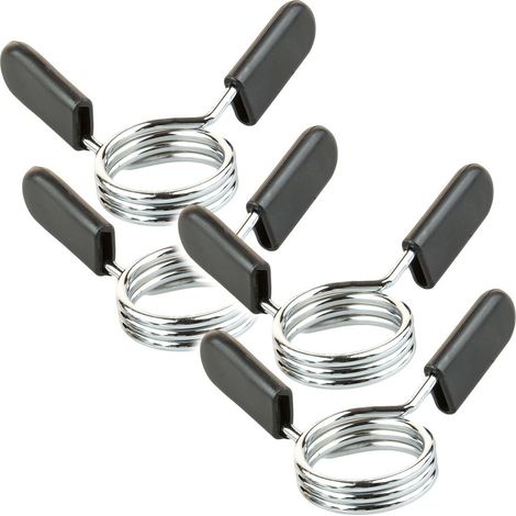 2 Paar Barbell-Locks, Verriegelungsvorrichtung, 30 mm, Federverschlüsse, Federclip, Barbell