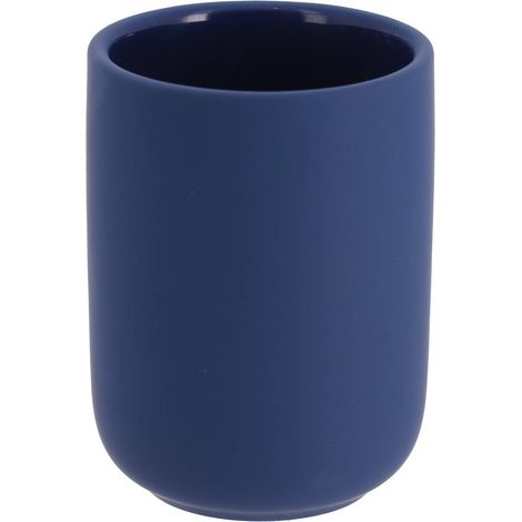 Vaso gres efecto goma 300 ml - azul marino - Tendance (1/2)