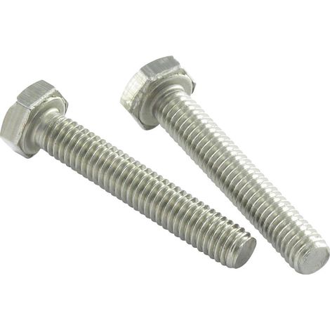 Vis métaux Tête hexagonale TH M16X40 Pas fin Pas de 150 Inox A2-1 pièce