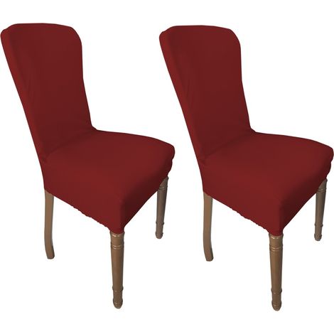 COPPIA coprisedia ELASTICIZZATO ROMA antimacchia in TINTA UNITA ROSSO BORDEAUX