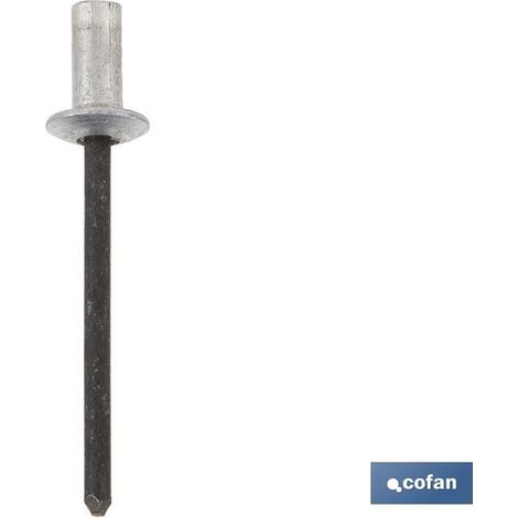 Pack mit 500 wasserdichten Aluminium-Rivets 4.8 x 11 mm