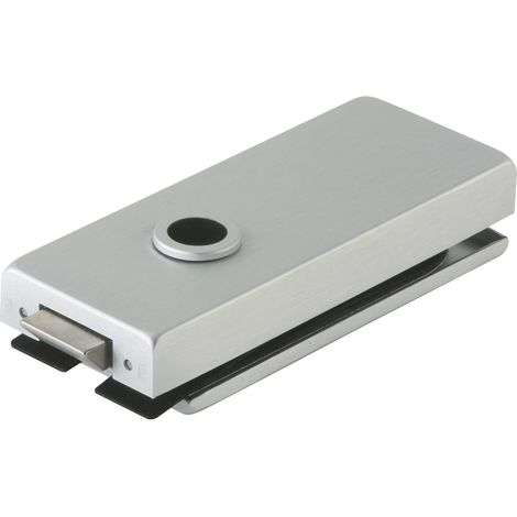 DORMA Glastür-Schloss Studio Classic unversperrbar, für Glas 8-10mm, 10.002, Alu silber eloxiert