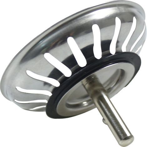 Kitchen Sink Strainer and Stopper Combo 80 mm, Stainless Steel Metal Pop Up Stopper, Anti-Clogging Basket Strainer for Kitchen Sink Drain (1/5)