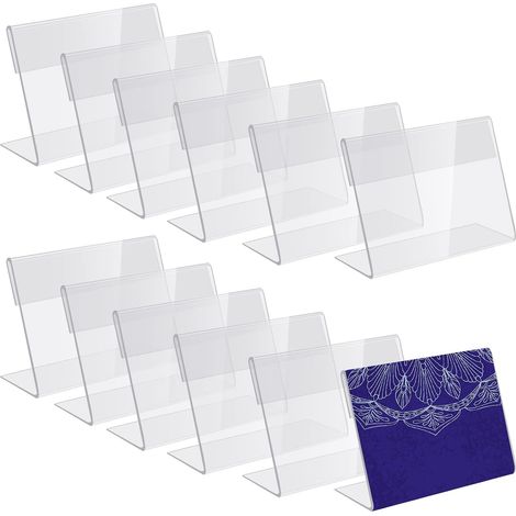 12x A6 Présentoirs de Table, Support pour Menu A6, Porte Affiche (1/5)