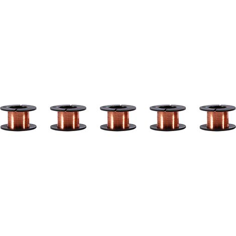 5pcs 0.1mm Enameled Wire Copper Winding Wire Enamelled Repair Wire Length 12m