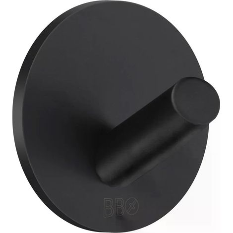 Smedbo Haken in Edelstahl, Schwarz, Selbstklebend BB1080 (1/3)