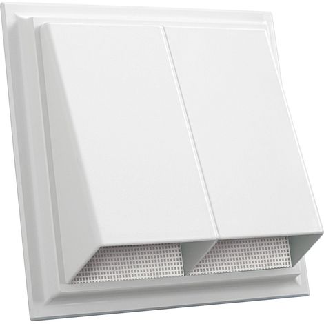 La Ventilazione CPR2424B Cappetta Antivento 240x240 mm con Rete Antinsetti, Bianco (1/3)