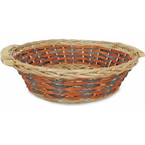 Cesto da confezionamento rotondo arancione e grigio (kit da 5)