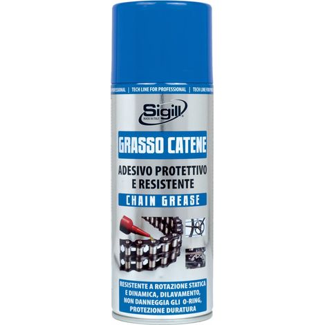 Sigill - GRASSO SPRAY per CATENE  400 ML  BICICLETTA BICI  - CATENA LUBRIFICANTE