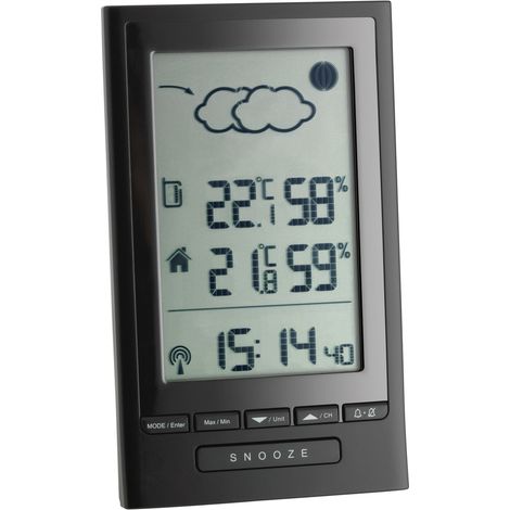 TFA Dostmann Modus Plus 351122 Funk-Wetterstation Vorhersage für 12 bis 24 Stunden Anzahl Sensoren m