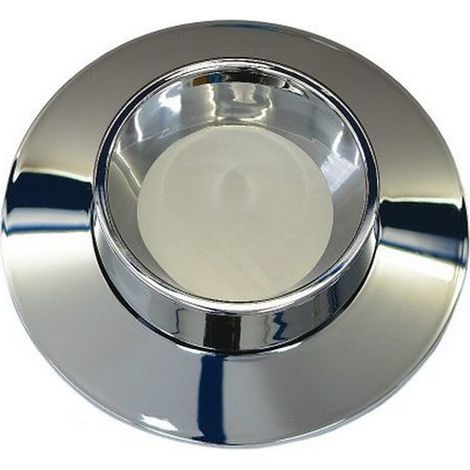 Couvercle de compteur d'eau chromé avec bouchon de fermeture adapté à Allmess, Minol MB 2/MB 3, Deltamess
