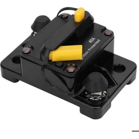 Disjoncteur auto-réarmable - Nosheir - 40A DC12-42V - Capot étanche - Protection surintensité - Protection surtension (1/4)