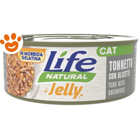 Life Cat Jelly Tonnetto con Alicette - Lattina 70 Gr -