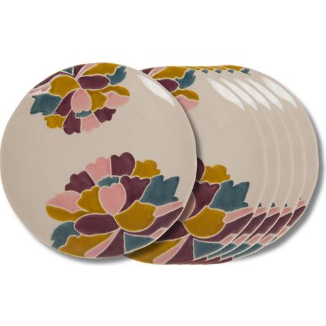 Amadeus - Assiette plate Paula 25 cm (lot de 6)