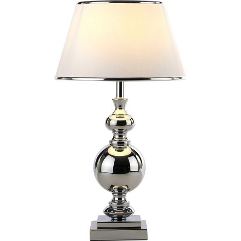 Lampe de chevet Roma Italux glamour chrome E27 53cm
