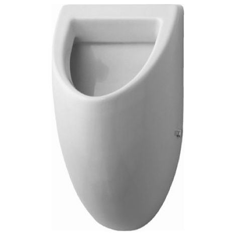Duravit Urinal Fizz, aspiration par l'arrière, sans couvercle, avec noeud papillon, Coloris: Blanc - 0823360007 (1/3)