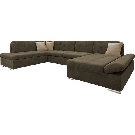 Sofá rinconero Comfivo Tilia I, Derecha, Función de descanso, Almacenaje, 345x205x76cm, 0 (1/5)