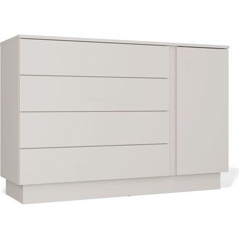 Cassettiera, cashmere / beige, 125 x 84 x 40 cm (1/4)