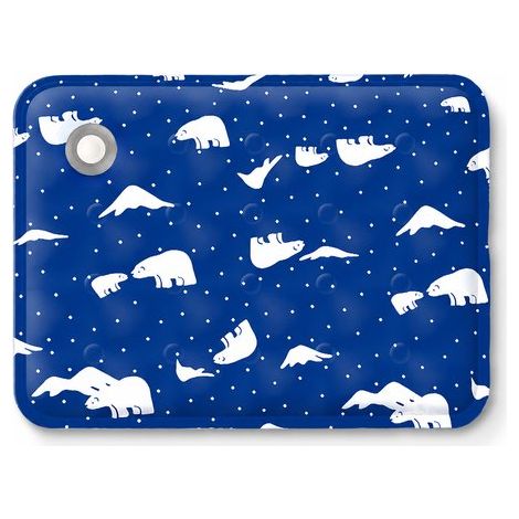 Kühlmatte für Hunde und Katzen – 40 x 50 cm – Kühlmatte für Haustiere – Kühlkissen mit Eisbärenmotiv – Königsblau (1/4)