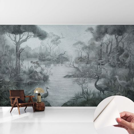 Fotomurale adesivo - murale da parete - Carta da parati autoadesiva - design parete moderno - Scenario naturale 416x254 cm (1/5)