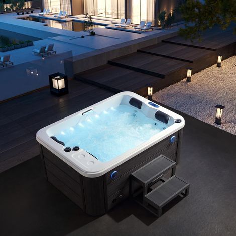 Bagno Italia Minipiscina 180x130 spa relax 50 getti idromassaggio wi-fi bluetooth led (1/4)