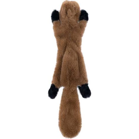 Jouet à mâcher couineur pour chiens (1 pièce), non rempli, peluche écureuil pour chiens de petite et moyenne taille