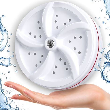 Mini machine à laver portable USB – Essorage turbo – Silencieuse – Alimentation par USB – Idéale pour camping et voyages (1/5)