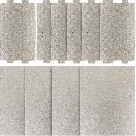 10 plaques de mica pour four à micro-ondes, 6.5 11.7cm, 15cm12cm Couvercle de guide d'ondes pour micro-ondes, Protection pour four à micro-ondes résistant aux températures élevées (1/5)