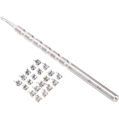 Support orthodontique professionnel en métal, bracket auto-ligaturant portable pour soins dentaires, outil de traitement buccal. (1/5)