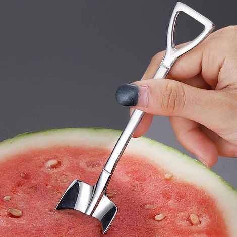 Spatel, Löffel, Schöpfkelle und Löffellöffel aus Edelstahl für Desserts und Wassermelone 4 spitze Spatel (1/5)