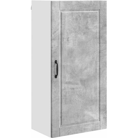Maison Exclusive - Armadietto a muro PORTO Grigio cemento 50 x 31 x 100 cm