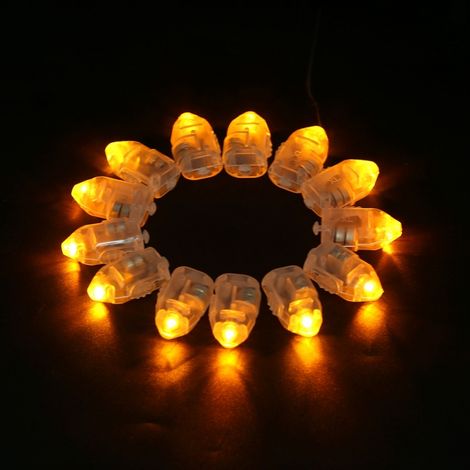 Paquete de 50 guirnaldas de luces LED blancas impermeables para farolillos de papel y globos, decoración de bodas y fiestas.