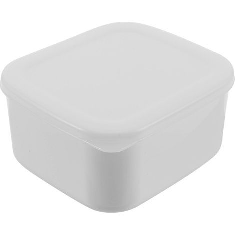 Boîte à beurre, boîte à fromage, boîte de rangement pour aliments de cuisine, boîte de rangement pour aliments du réfrigérateur-13X11.5X6.5CM-White (1/4)