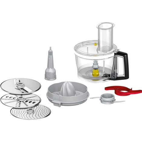 Bosch Haushalt MUZ9VLP1 Grattugia elettrica Trasparente, Grigio