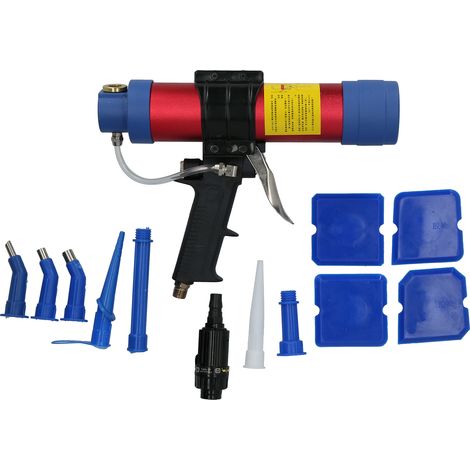 Pistolet à colle pneumatique en aluminium réglable pour mastic verre, outil électrique droit Q3‑310ML (1/5)