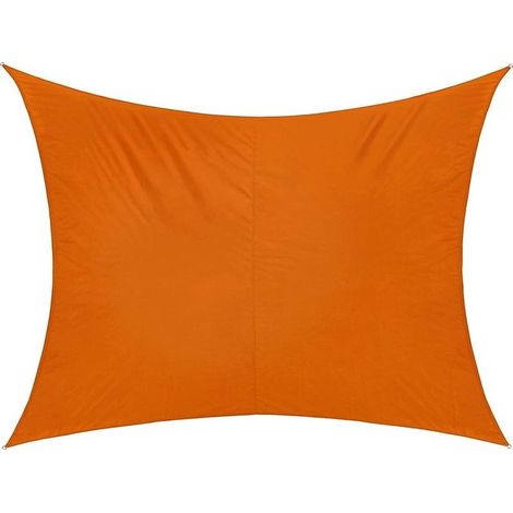 Voile Pare-Soleil Rectangulaire 3x4.5m Imperméable, Voiles d'Ombrage Une Protection des Rayons UV, Toile Solaire en Oxford Résistant Exterieur Balcon Jardin Terrasse, Orange (1/5)