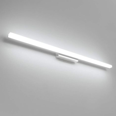 Lampe Miroir LED Salle de Bains 20W 90cm, 6000K, Couleur Chrome (1/5)