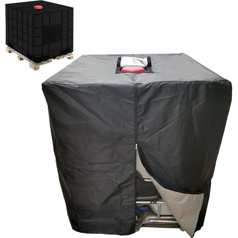 Bâche Réservoir Eau IBC 1000L – Couverture Anti-UV 420D avec Fermeture Éclair (1/5)