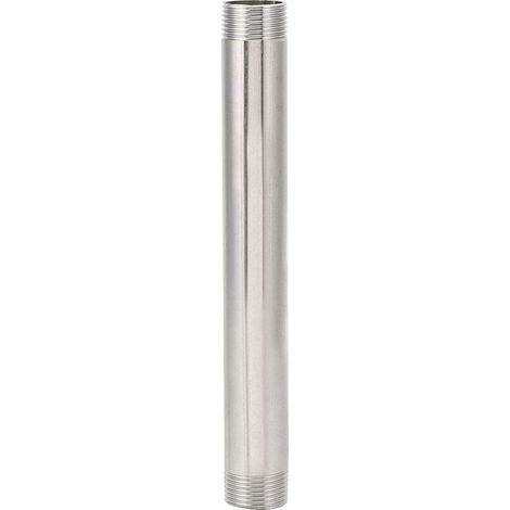 Raccords de tuyauterie en acier inoxydable, raccords de tuyauterie d'adaptateur de connecteur de mamelon de tuyau vissés à filetage mâle longueur de 7,9 "(G3 / 4) (1/5)