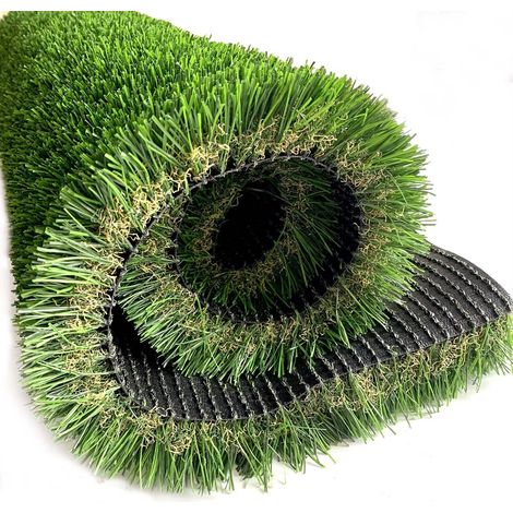 Erba Sintetica Prato Sintetico Artificiale Giardino 3.5 Cm Bicolore Effetto Secco Drenante Resistente Uv Terrazzo Balcone Manto Calpestabile 35Mm Bicolore - 1X3 MT