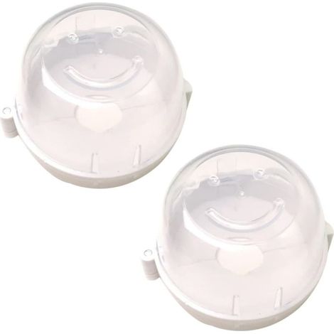 2 x Clear Kitchen Knob Covers for Stove Safety Stove Easy Installation Wear Resistant (1/5)