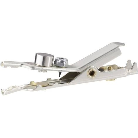 Cliff FCR7911Y Morsetto a coccodrillo Argento Campo di serraggio max.: 25.4 mm Lunghezza: 68.6 mm 1 pz.