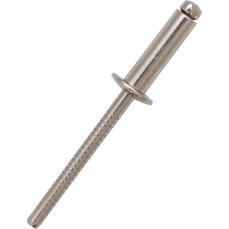 Rivet Acier InoxydableA2 304 Gris longueur 14mm diamètre 3.2mm ( Prix pour Sachet de 100 )