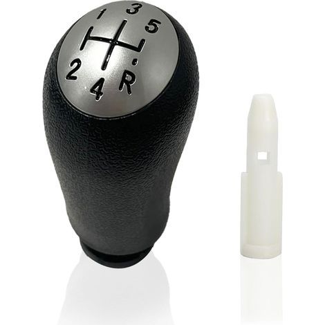 Schwarzer 5-Gang-Schaltknauf + Adapter – Kompatibel mit Renault Clio, Megane, Scenic, Laguna, Kangoo, Modus, Twingo (1/5)